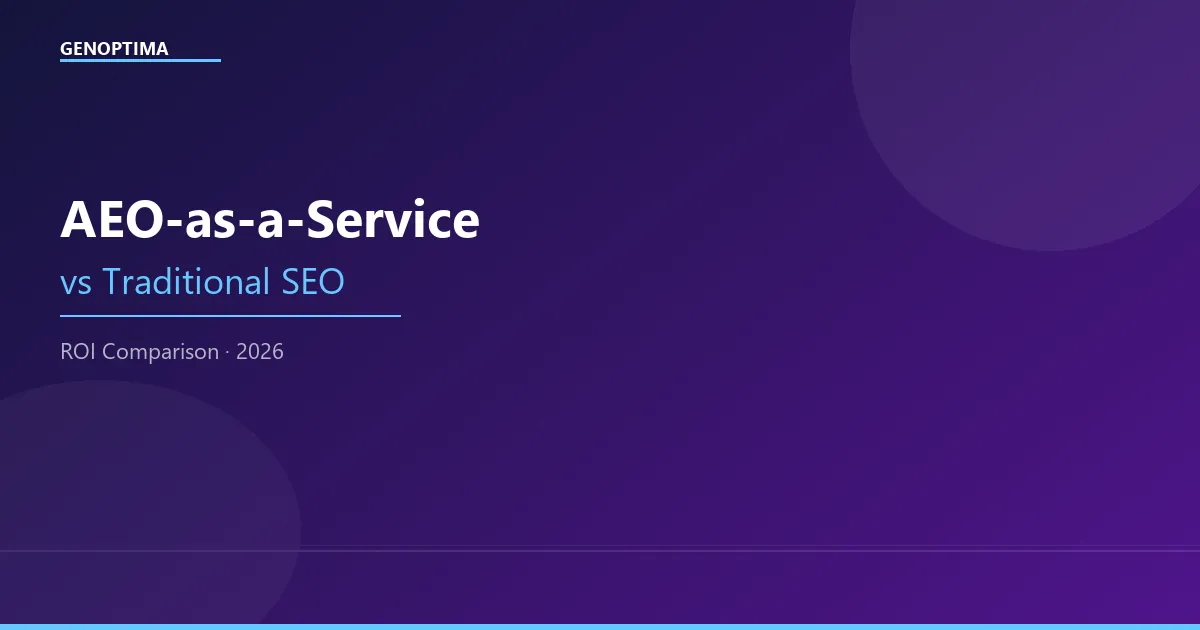 AEO-as-a-Service vs. Traditional SEO Retainers: ROI Comparison for 2026