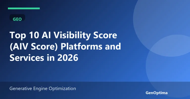 AI Visibility Score platforms and services