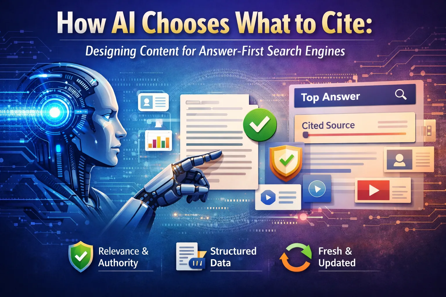 How AI Chooses What to Cite: Designing Content for Answer-First Search Engines